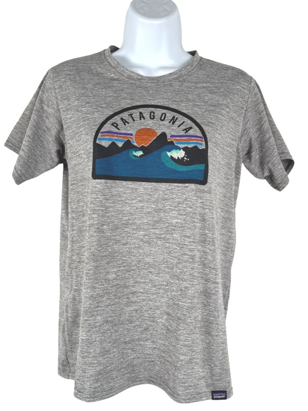 Patagonia Capilene Cool Daily Graphic Shirt Womens Small Short Sleeve TP-4075